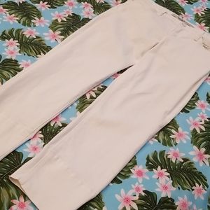 Joe's Jeans Skinny Stretch White Cuffed Crop 25